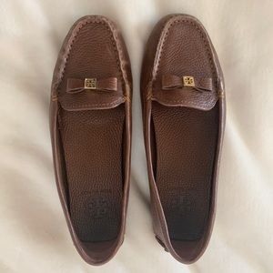 Tory Burch driving moccasins